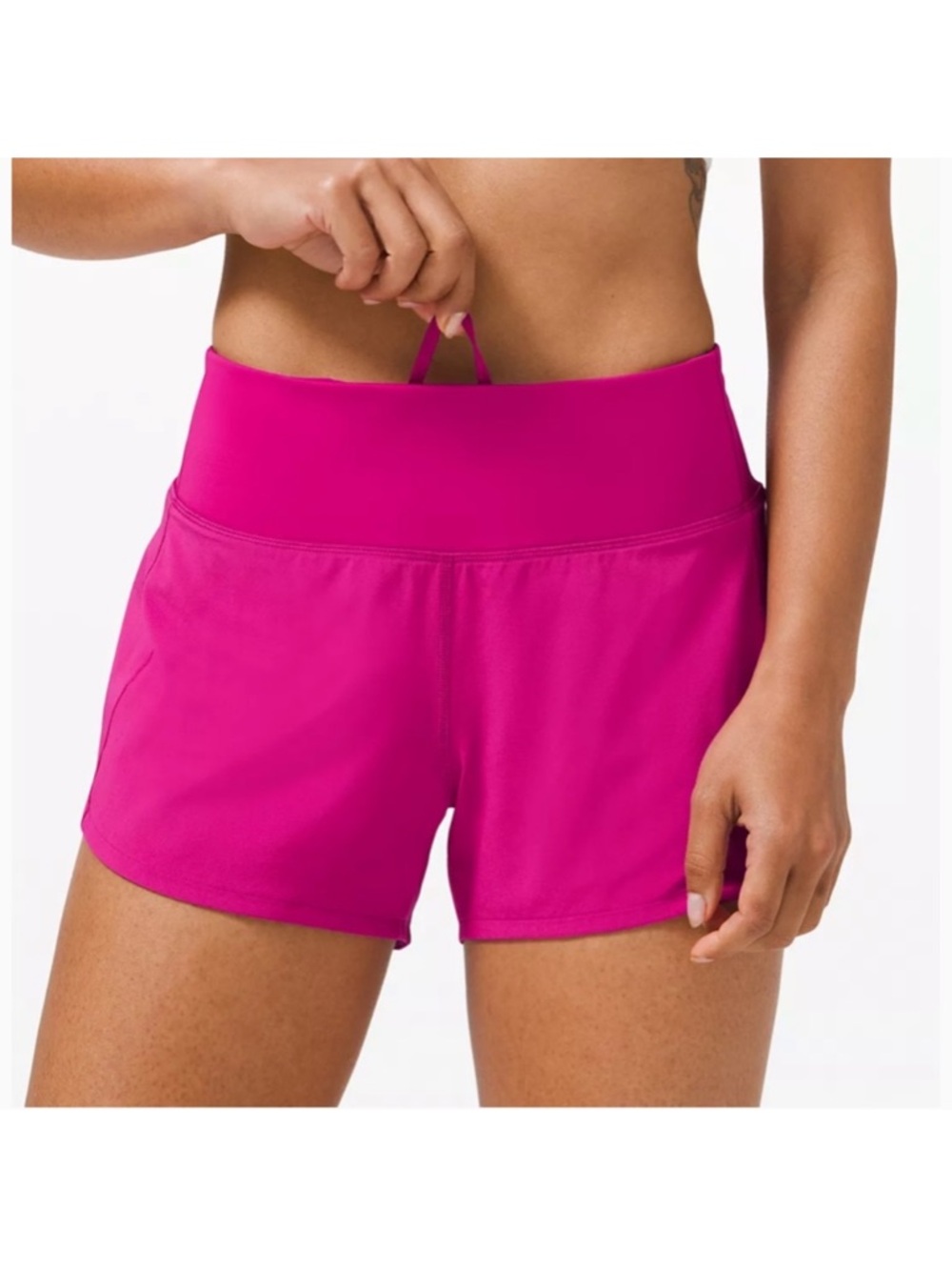Lululemon size 14 speed up shorts nwt raspberry